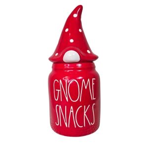 RAE DUNN • GNOME SNACKS • Cookie Jar